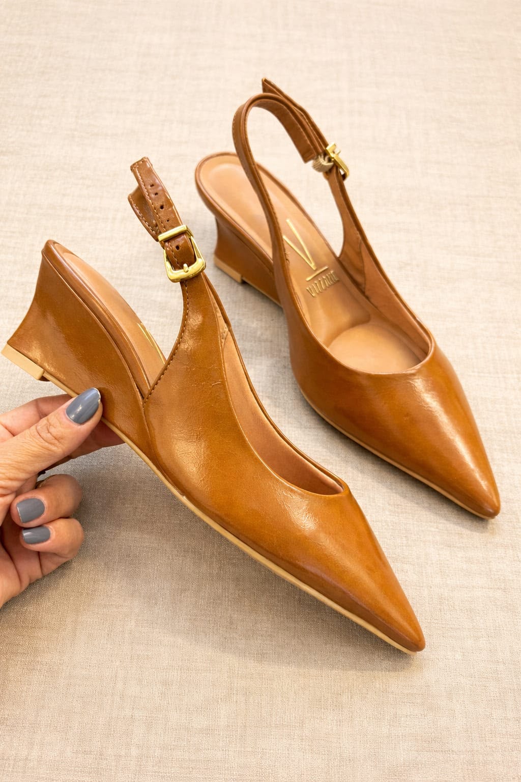 Scarpin Vizzano Slingback Salto 6cm | Elite Calçados