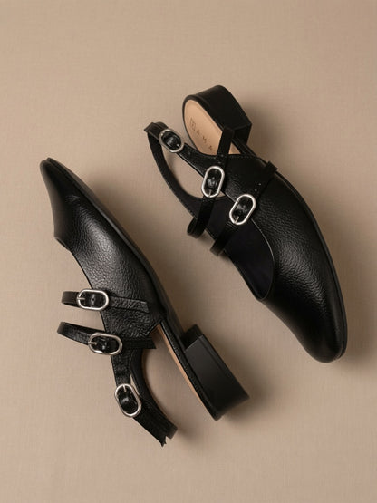 Slingback Ramarim Salto Bloco Baixo | Elite Calçados