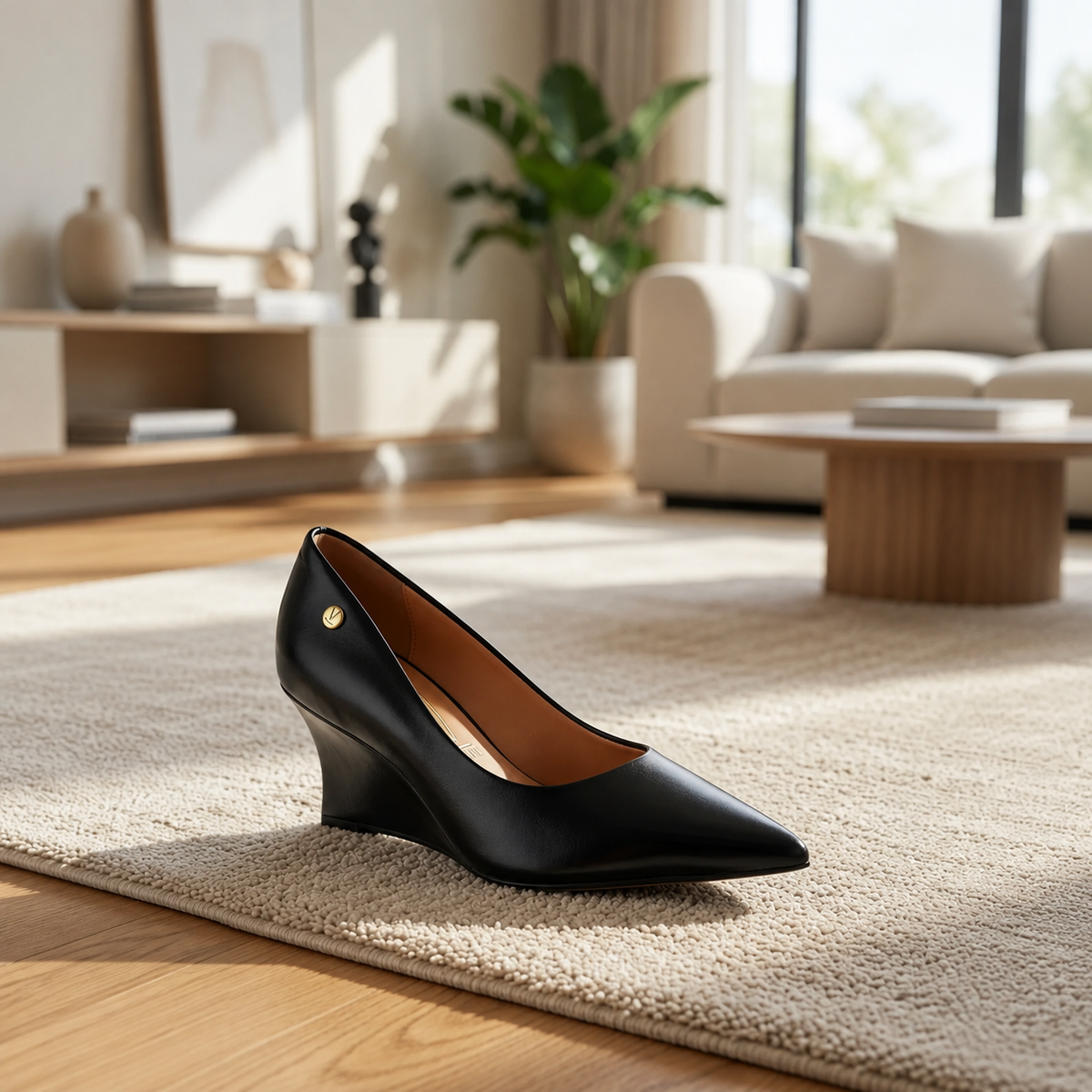 Scarpin Salto Anabela Conforto Clássico | Elite Calçados