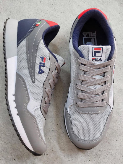 Tênis Fila Euro Jogger Sport II Masculino Cinza e Marinho