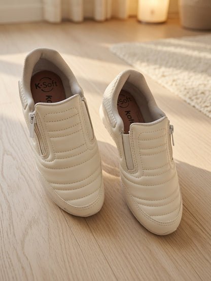 Tênis Kolosh Slip On Anabela com Zíper | Elite Calçados